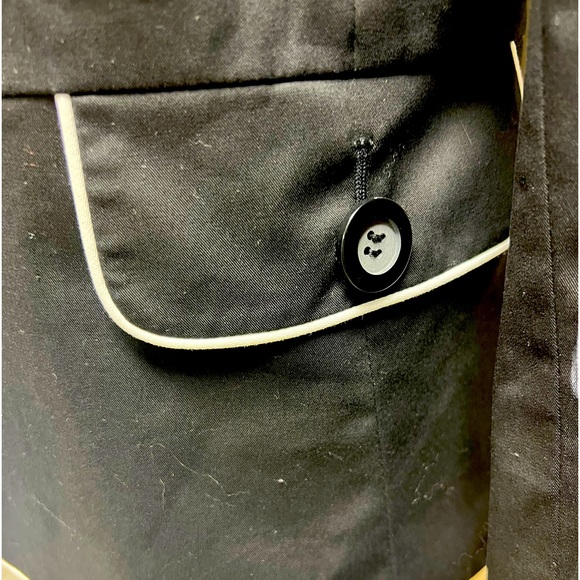 Pendleton NWT womens blazer/ jacket in size 18 black with creamy white piping - Picture 3 of 11